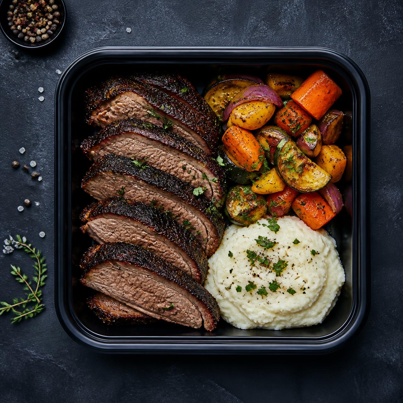 Big Gaime high-protein meal prep bowl